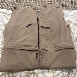 2 PAIRS - Magellan Outdoors Convertible Fishing - Hiking - Cargo Pants - UPF30